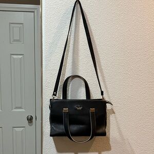Kate Spade Black Leather Tote / Shoulder Bag